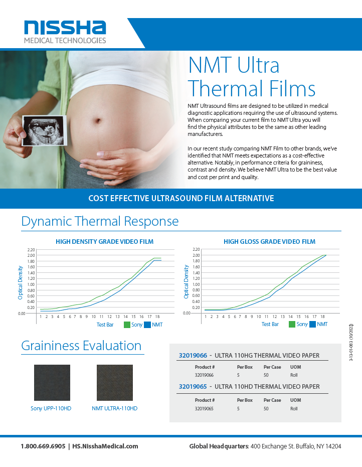 <p>NMT Ultra Thermal Films - A Cost Effective Ultrasound Film Alternative</p>