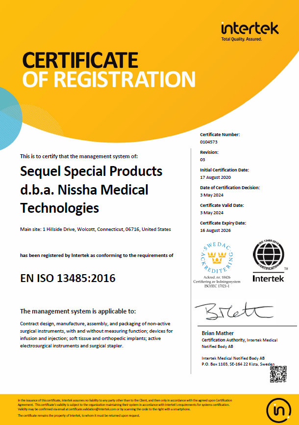 <p>EN ISO 13485:2016</p>